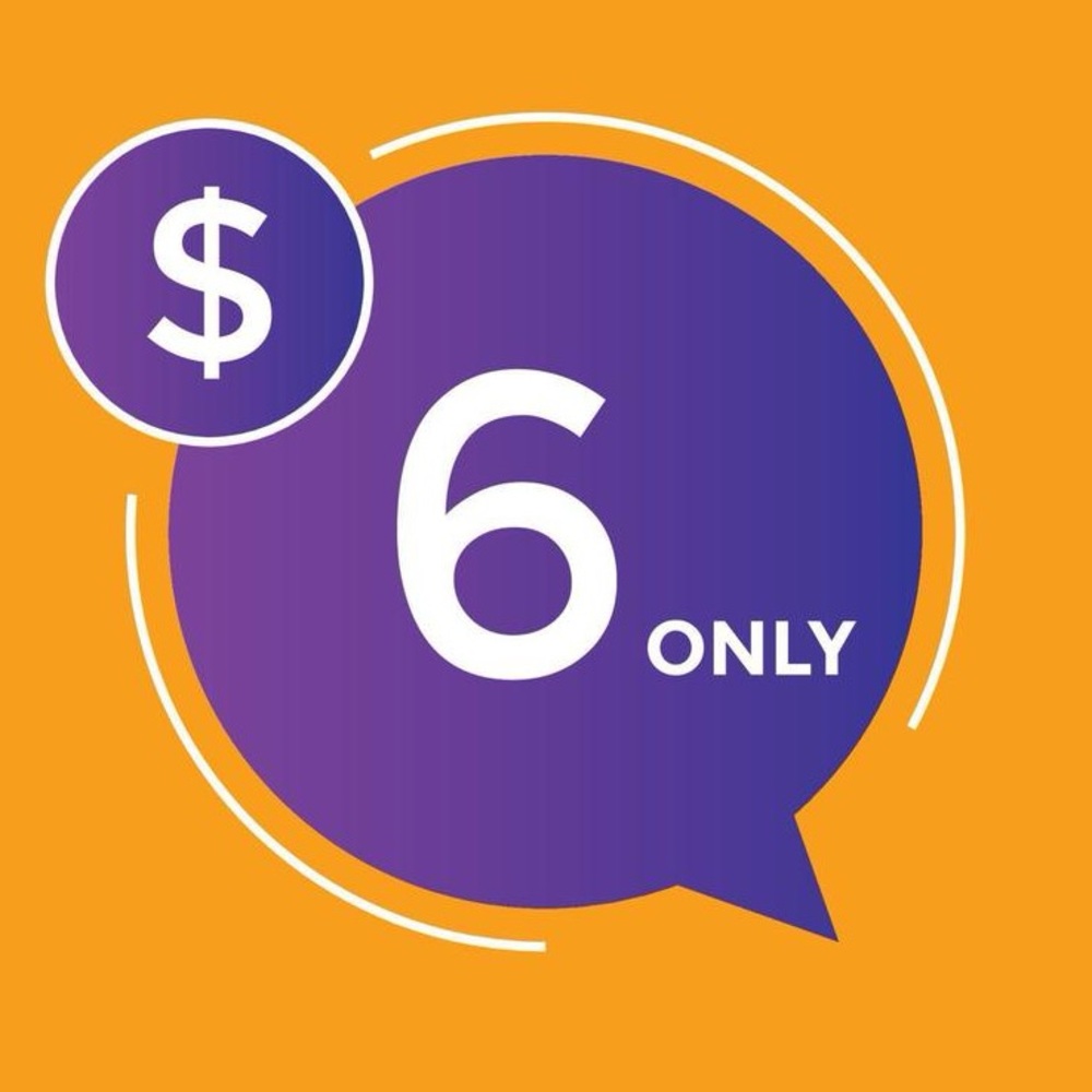 $6 selected items only